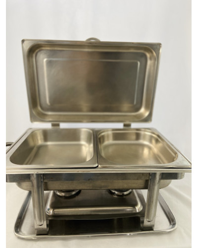 RECHAUD DUAS CUBAS INOX- LOACAÇÃO 